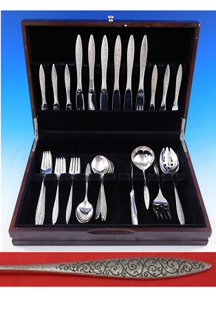 Spanish Lace by Wallace Sterling Silver Flatware Service Set 40 Pieces